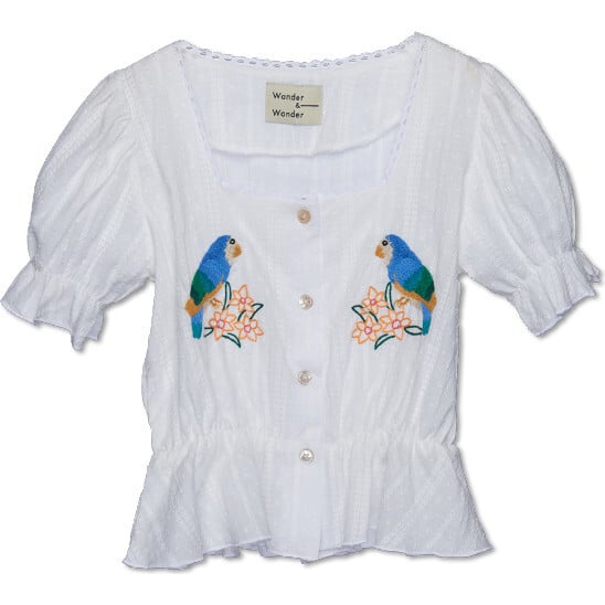 Peasant Top, White Bird